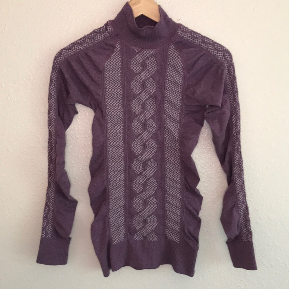Athleta womens baselayer, S, purple, fitted